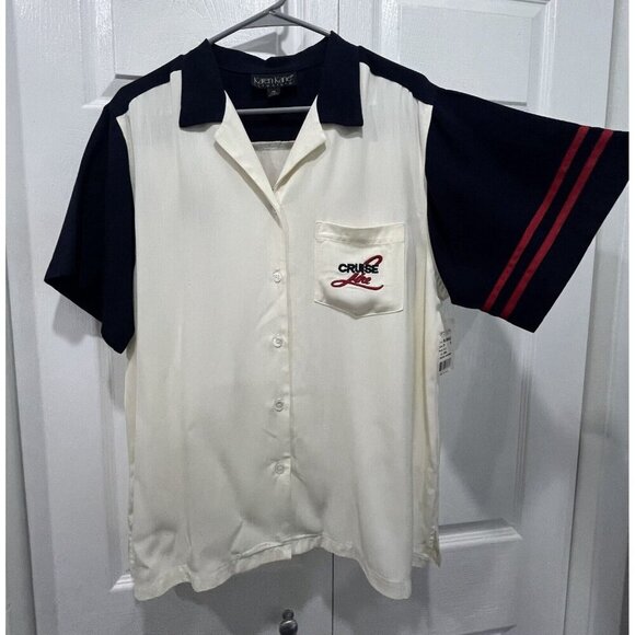 Rare Vintage 90s Bowling Cruise Line Shirt As Seen On Phoebe Buffay In Friends - Picture 3 of 14